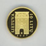 Mažiausia auksinė lietuviška moneta